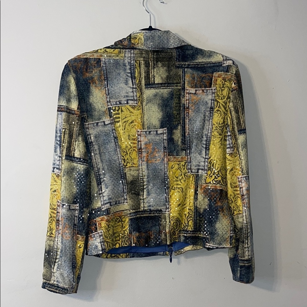 Joseph Ribkoff Multicolor Patchwork Jacket Size 10 #268 - Picture 6 of 6